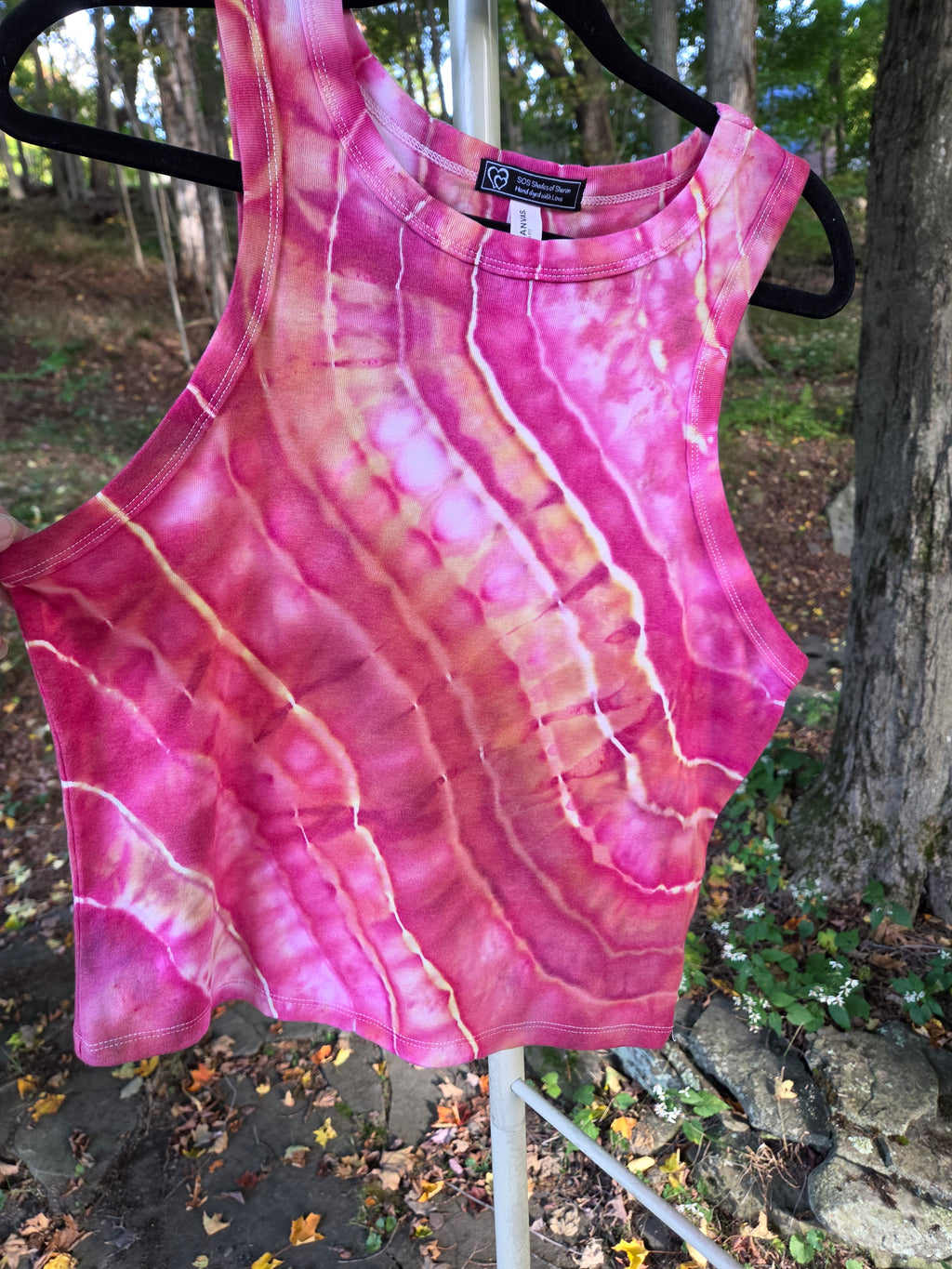 Ice-Dyed Women’s 2XL Tank Top — One of a Kind