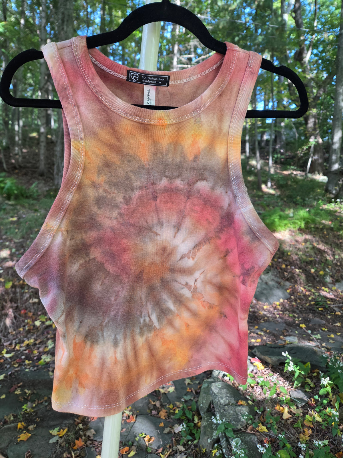 Ice-Dyed Women’s XLarge  Tank Top — One of a Kind