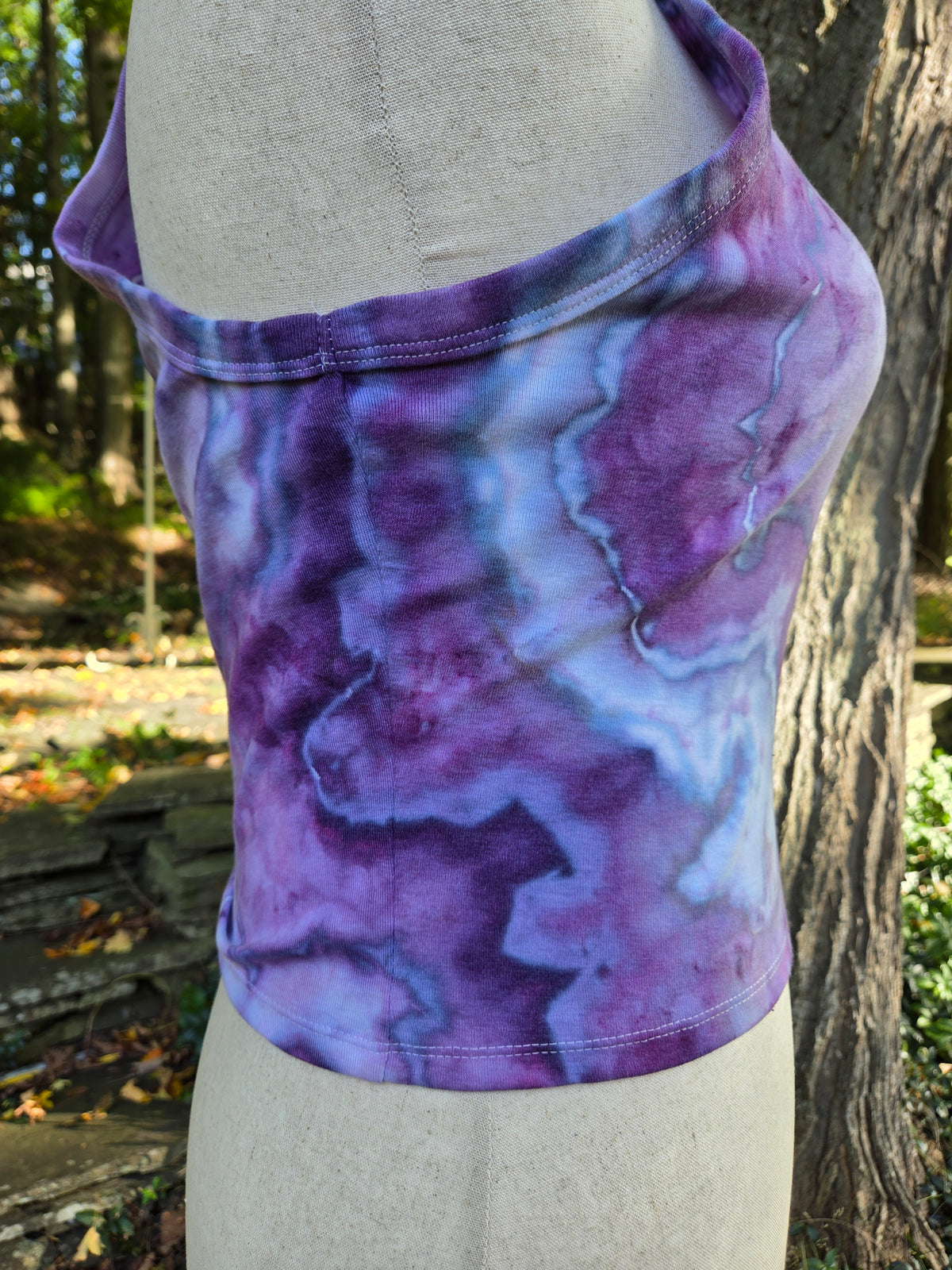Ice-Dyed Women’s 2XL Tank Top — One of a Kind