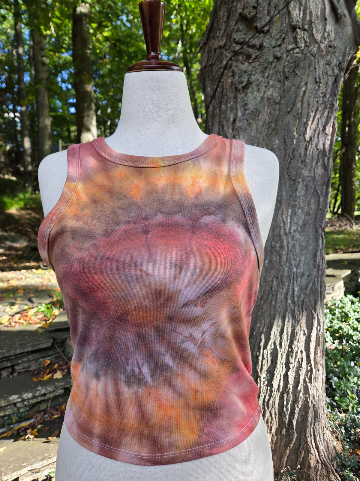 Ice-Dyed Women’s XLarge  Tank Top — One of a Kind