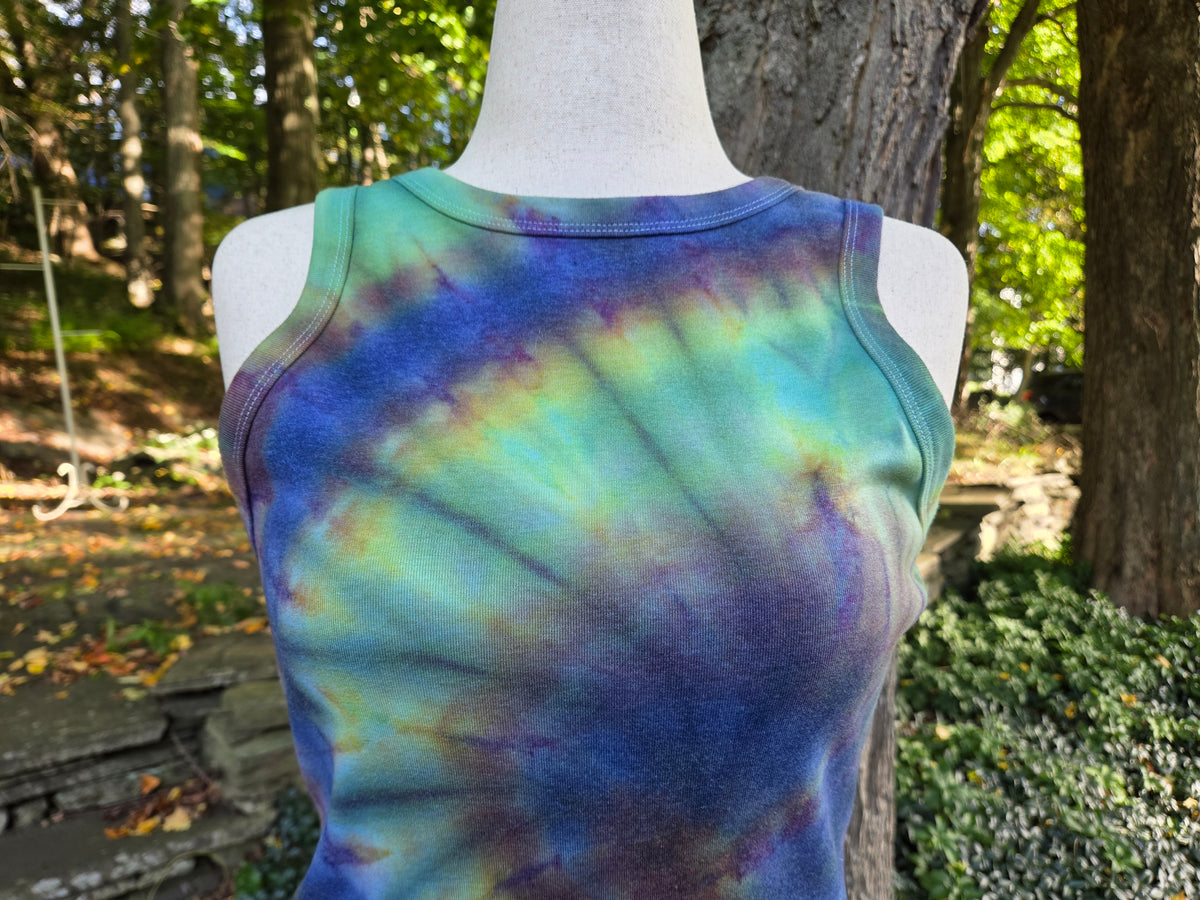Ice-Dyed Women’s 2XL Tank Top — One of a Kind