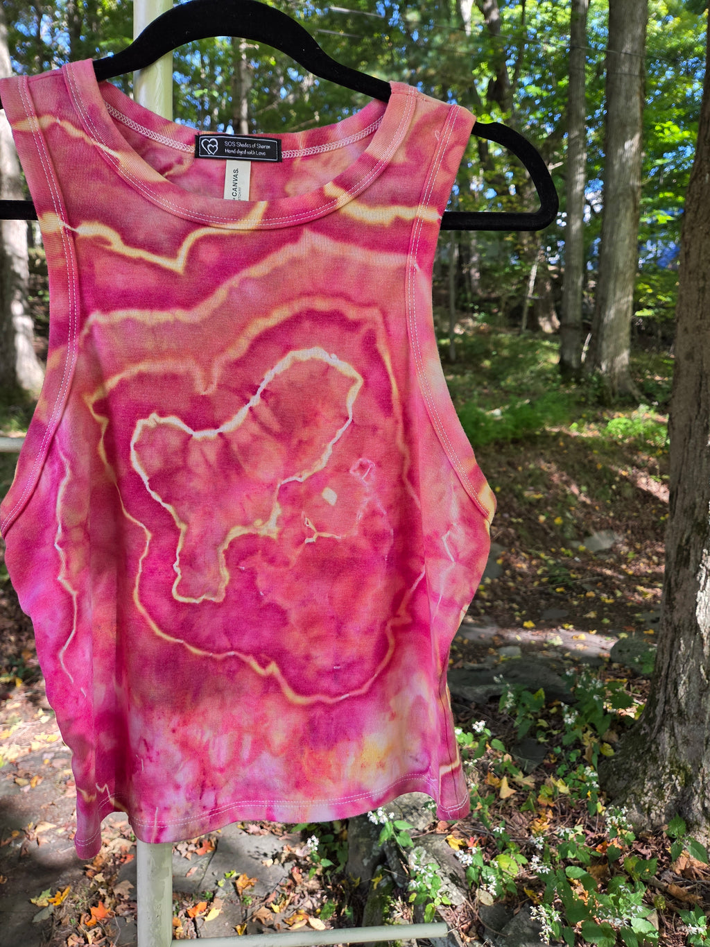 Ice-Dyed Women’s XLarge  Tank Top — One of a Kind