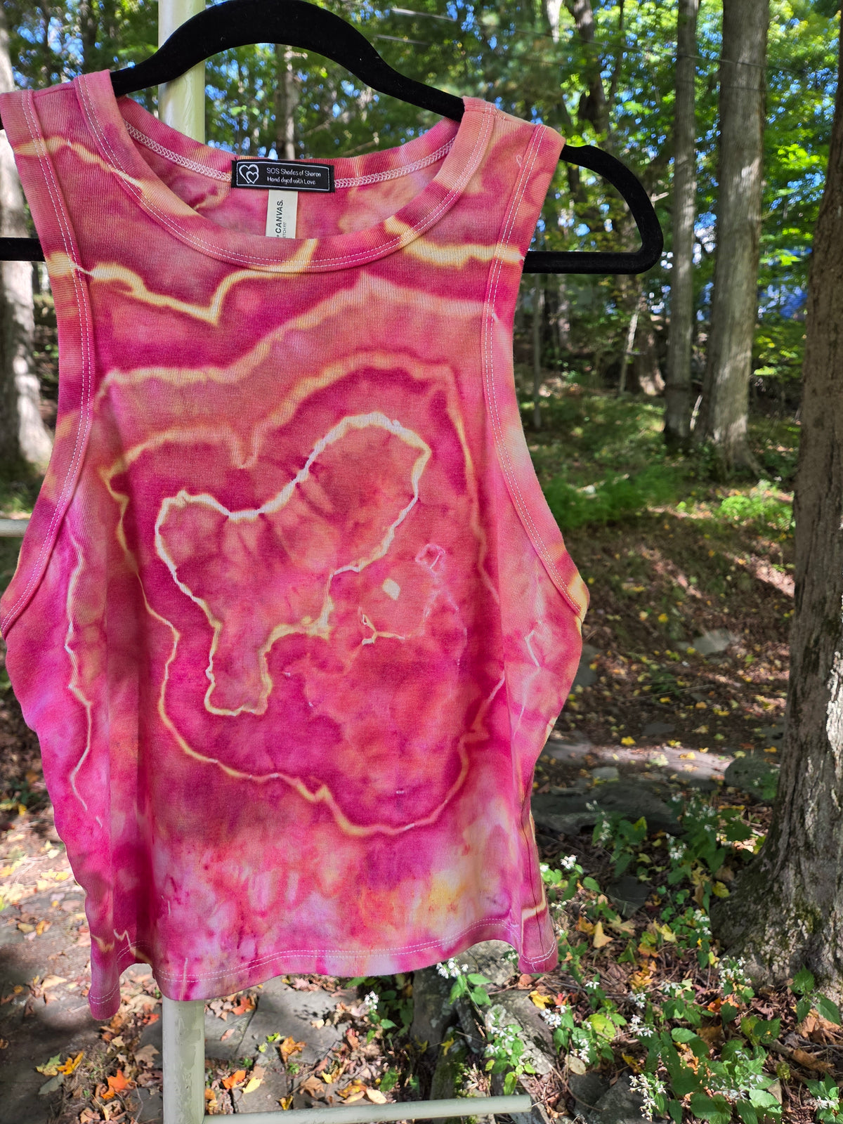 Ice-Dyed Women’s XLarge  Tank Top — One of a Kind