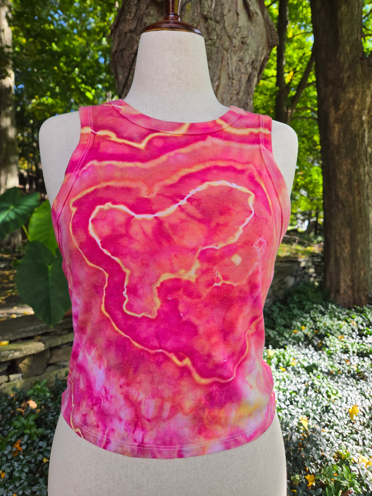Ice-Dyed Women’s XLarge  Tank Top — One of a Kind