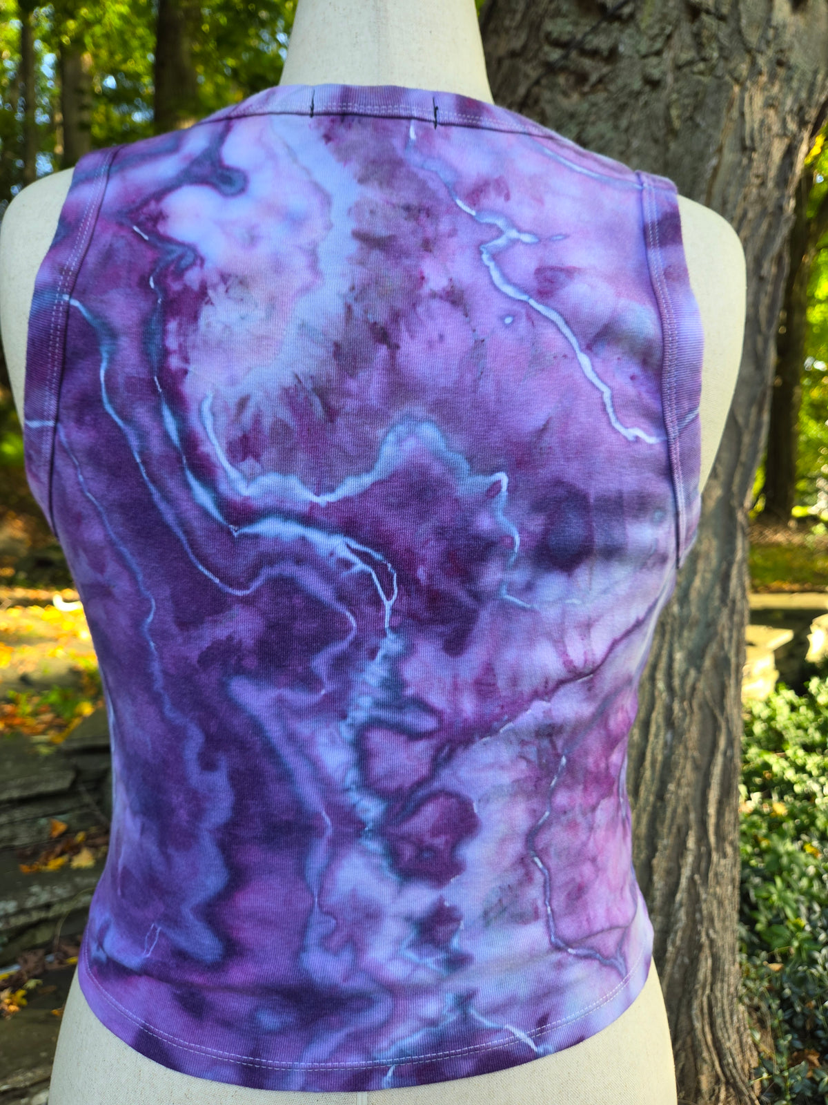 Ice-Dyed Women’s 2XL Tank Top — One of a Kind