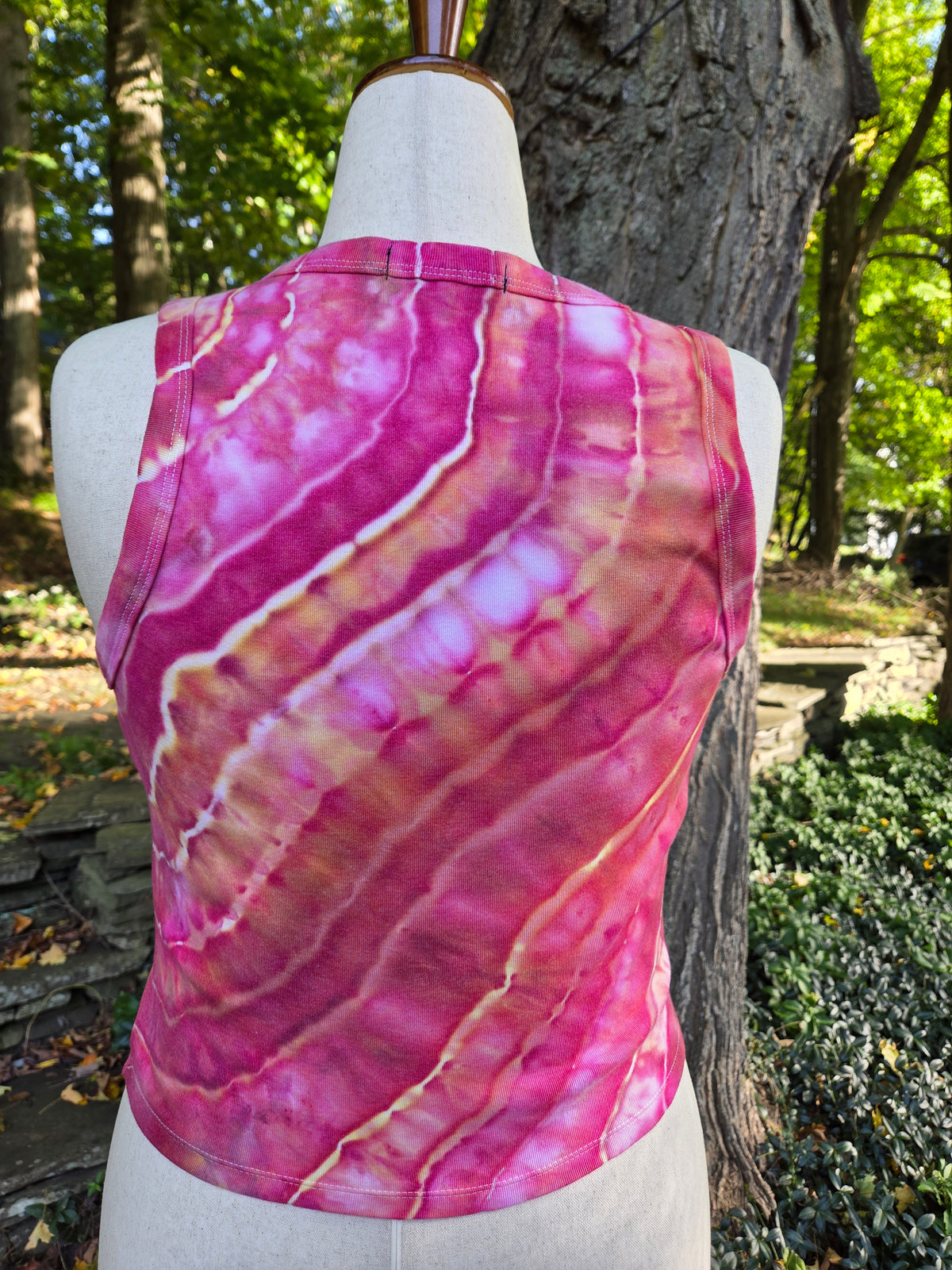 Ice-Dyed Women’s 2XL Tank Top — One of a Kind