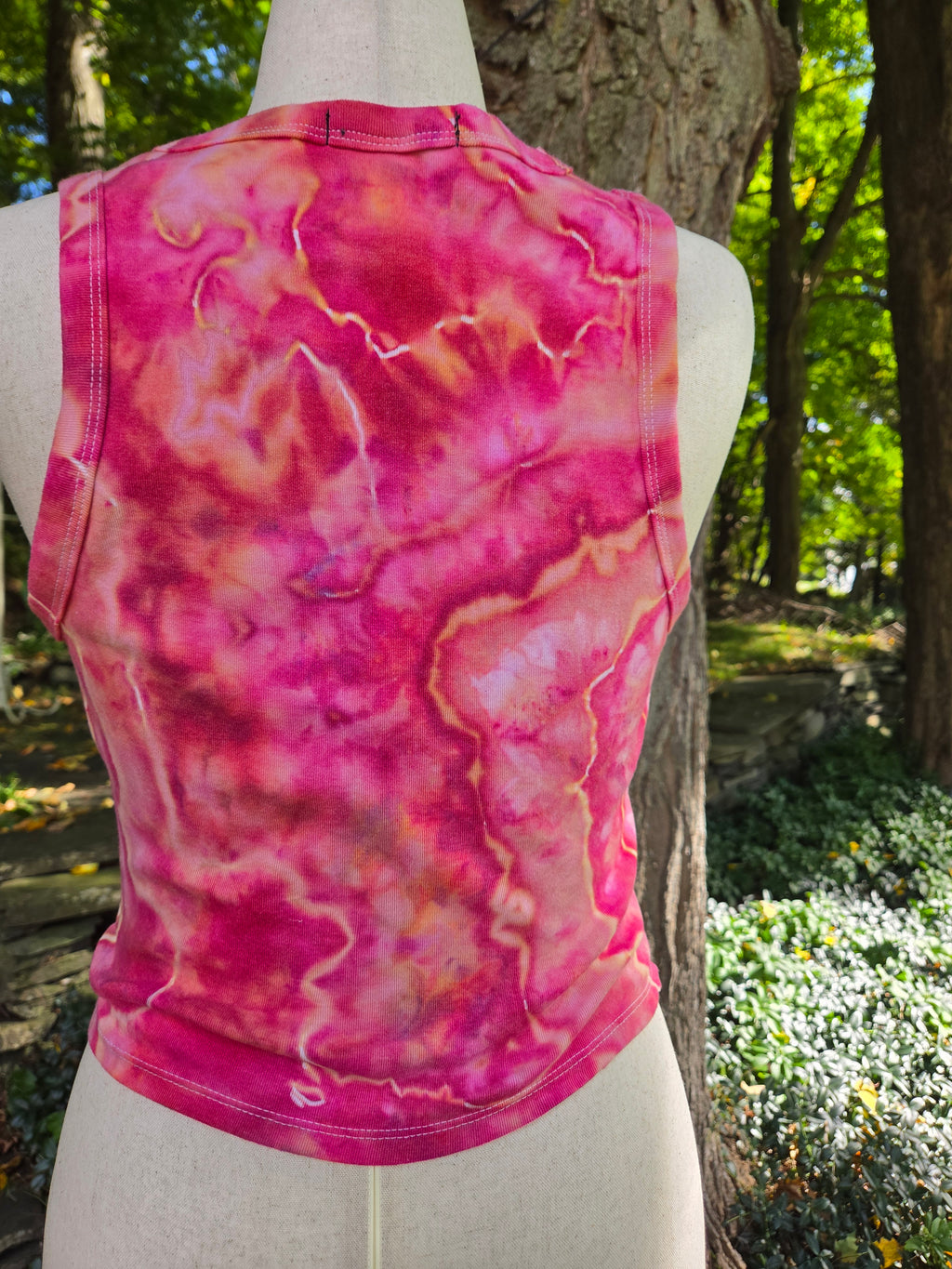 Ice-Dyed Women’s XLarge  Tank Top — One of a Kind
